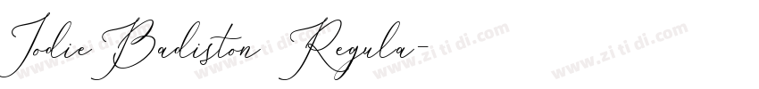 JodieBadiston Regula字体转换